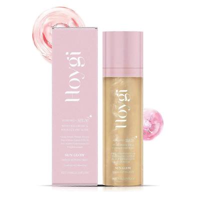 Матирующий фиксирующий спрей SPF50 Контроль жирности и увлажнение Стойкий Sunglaze Легкое сияние Финиш для макияжа
