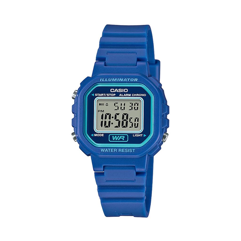 CASIO Digital Watch Cheap Casio LA-20WH-2A for Women, Girls, and Kids - Blue