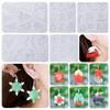 Earring Pendant Silicone Mold DIY Christmas Pendant Crystal Epoxy Resin Jewelry Making Molds Handmade Keychain Mould