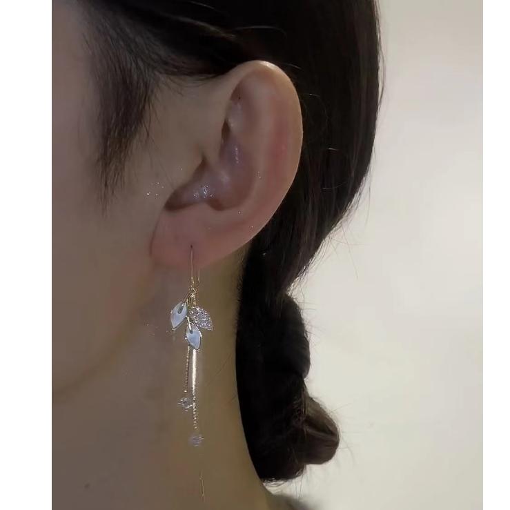 Серьги-кисточки в форме листа, серьги-подвески для женщин