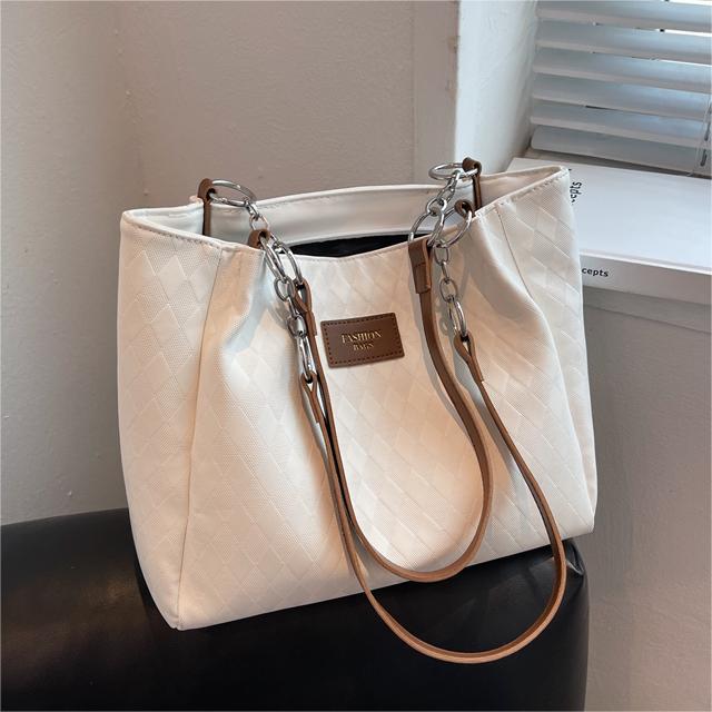 Сумка Premium Sense большой вместимости Женская сумка Контрастные цвета Простая и универсальная Сумка через плечо Сумка-тоут для поездок на работу