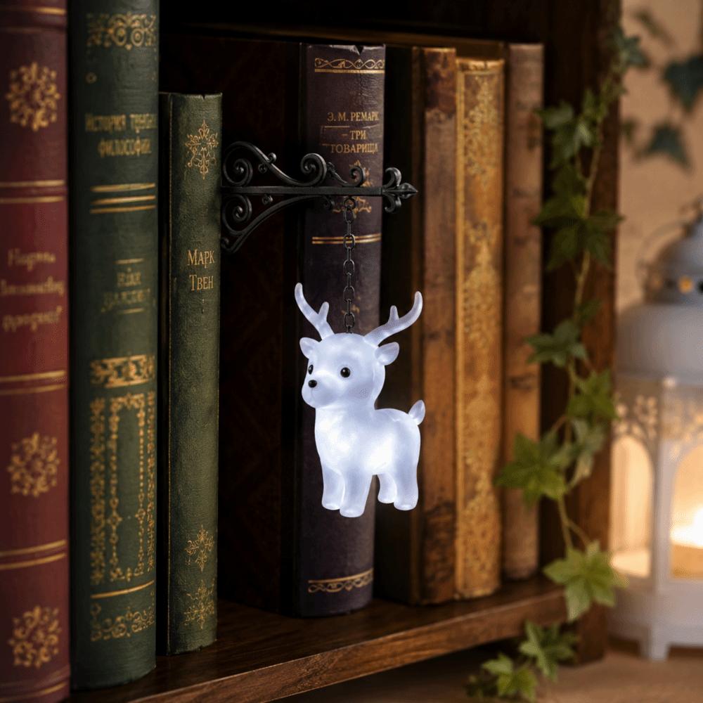 Soft Mild Light Library Lantern Vintage Style Bookshelf Lantern Light Night Lamp Christmas