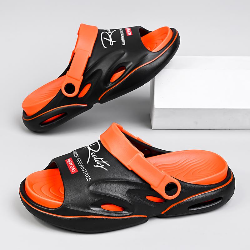 2024 Новые мужские тапочки Летние шлепанцы на мягкой подошве из ЭВА для дома и улицы Пляжная обувь для ходьбы Шлепанцы Мужская обувь