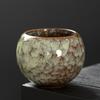 Kiln change teacup master cup ceramic master cup Tianmu glaze dragon egg kung fu tea cup with hand gift tea cup