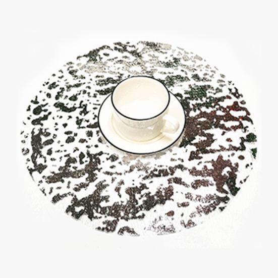 10/20 шт. салфетки из золотой фольги, прессованные одноразовые коврики для стола, нескользящие термостойкие коврики для кухонного стола, украшения для вечеринок