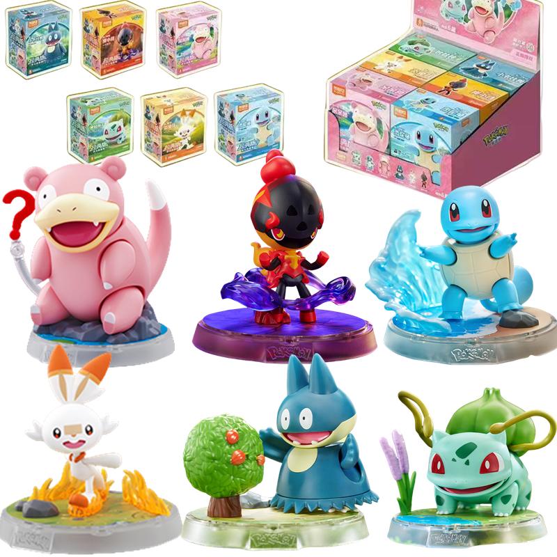BLOKEES Original POKEMON Ceruledge Charizard Snorlax Scyther Lucario Greninja Meowscarada Building Blocks Action Figure Toy Gift
