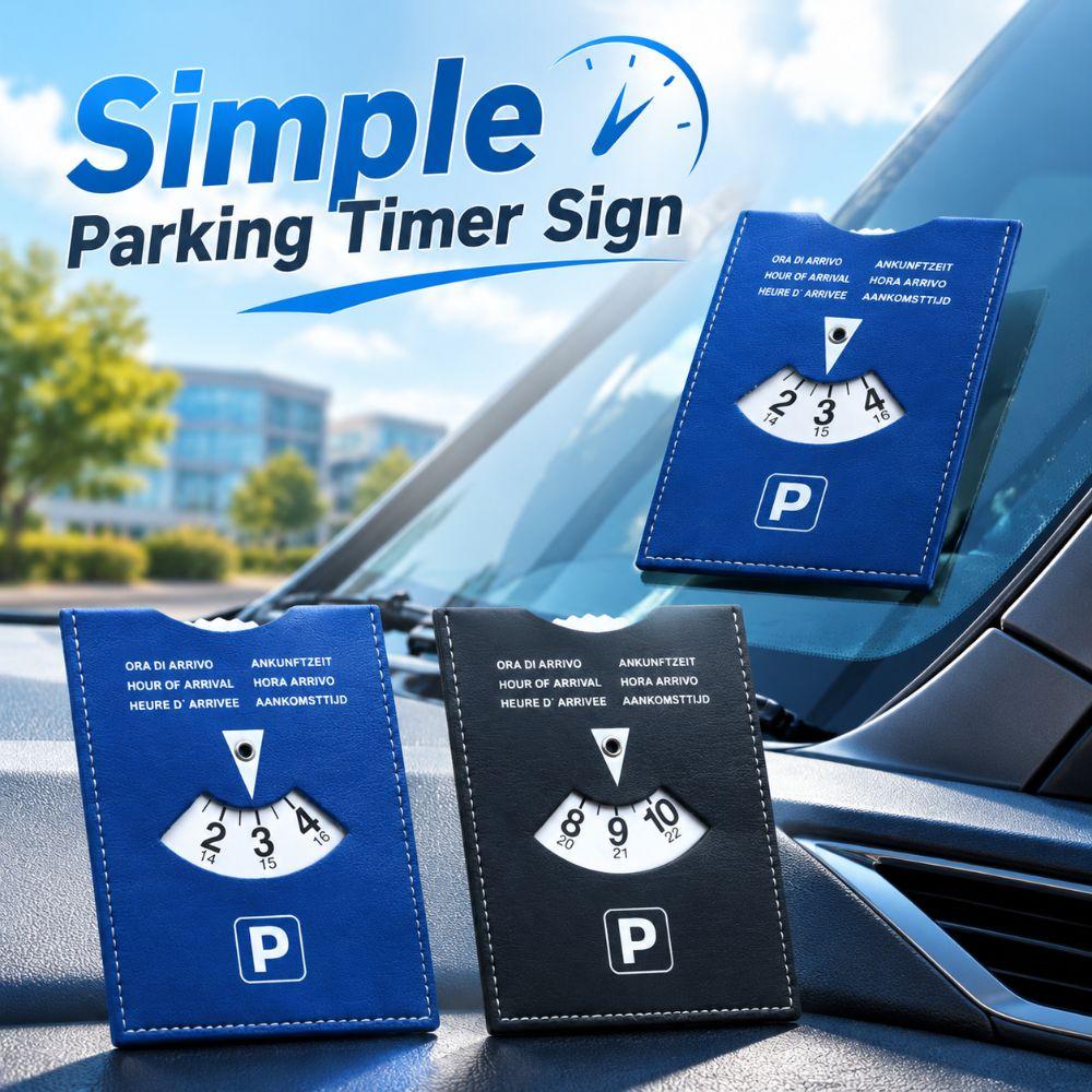 Universal Parking Timer Sign 6-Language Version Convenient Parking Tool New Simple Parking Timer