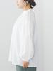 Shirt Sleeves Poppy Pleated Blouse FREE [Beams Heart] L/S Women's OFF_WHT
