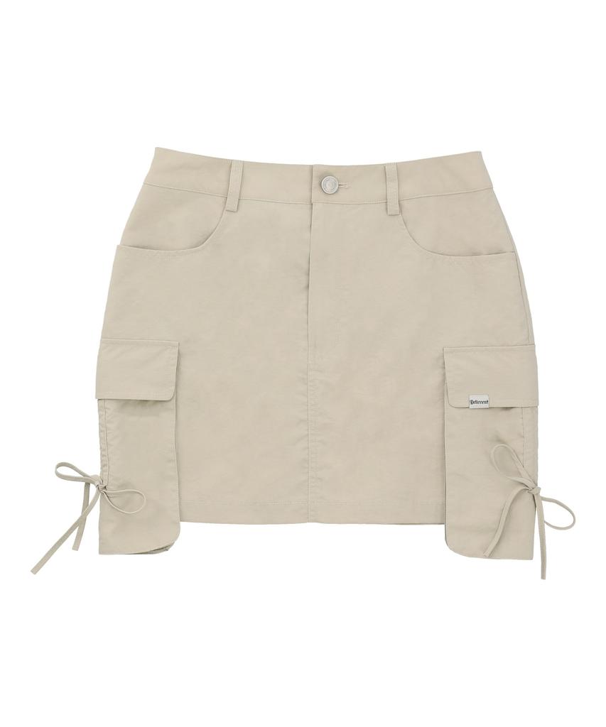 Deliscent Stitch Point Skirt [Beige]