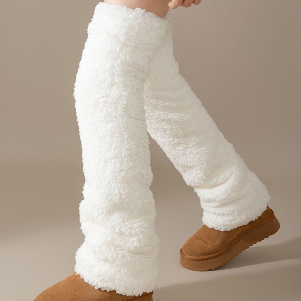 Thicken Warm Winter Foot Cover Hosiery Floor Plush Stockings Cute Coral Fleece Stockings Winter