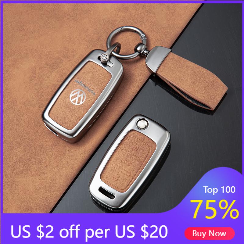 VW GTI GOLF 2026 Hot For VW VOLKSWAGEN Zinc Alloy Car Remote Key Case Cover Shell For Volkswagen VW Polo Golf Passat Tiguan Beet