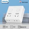 Philips Многофункциональная удлинительная розетка с USB-зарядкой
