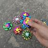 Electroplated Steel Ball Double Layer Fidget Gyro Stress Relief Dazzling Hand Fidget Spinning