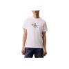 Minimalist Comfortable Versatile Casual Gradient Pattern Round Neck Short Sleeve T-Shirt Men Tops Bright-White 4RB845G-110