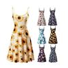 Fuerfits Women's Casual Beach Summer Sleeveless Adjustable Strappy Floral Dress With Premium Quality Comfort