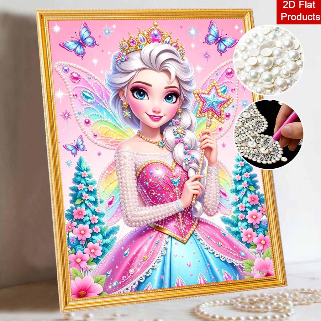 Disney Сказочная принцесса жемчужная живопись ручная работа DIY жемчужное искусство живопись простая гостиная подвесная картина украшение