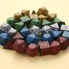 7Pcs/set Pattern Multi-sided Dice Digital Dice Multi-sided Engraving Pattern Dice Set Board Game Accessories