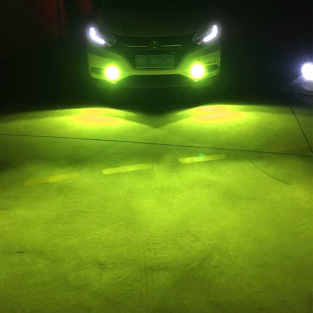 Catland LED Fog Lamp, H8, H9, H11, H16, Lemon Yellow, Fog Bulb, Yellow-Green, Car
