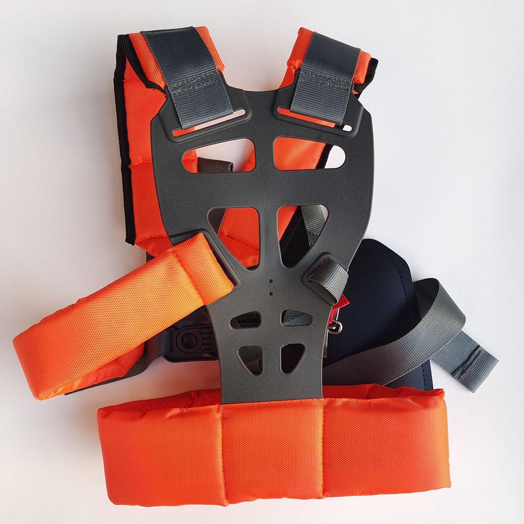 Ремень для триммера Двойная плечевая лямка Регулируемый ремень поддержки плеч Комфортный Экономия труда Универсальный для триммера, газонокосилки, кустореза