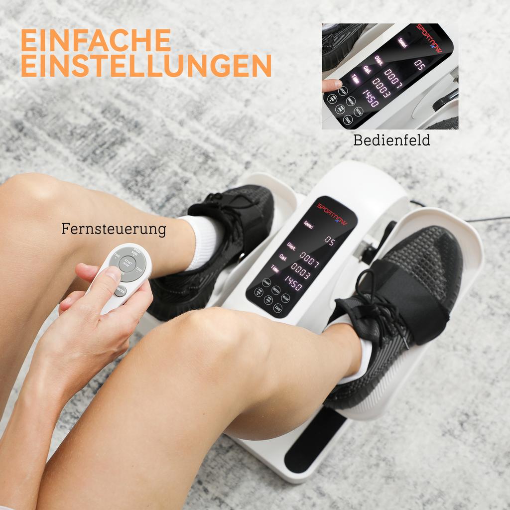 Mini Elliptical Trainer for Home, Under-Desk Electric Cross Trainer with 12 Speeds & 7 Resistance Levels