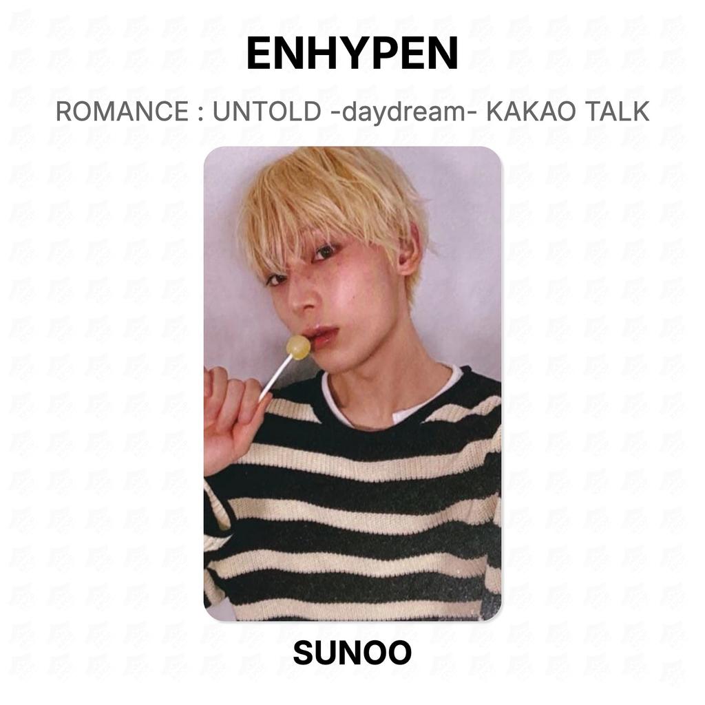 ENHYPEN РОМАНТИКА : UNTOLD -daydream- Официальная фотокарточка KAKAO TALK