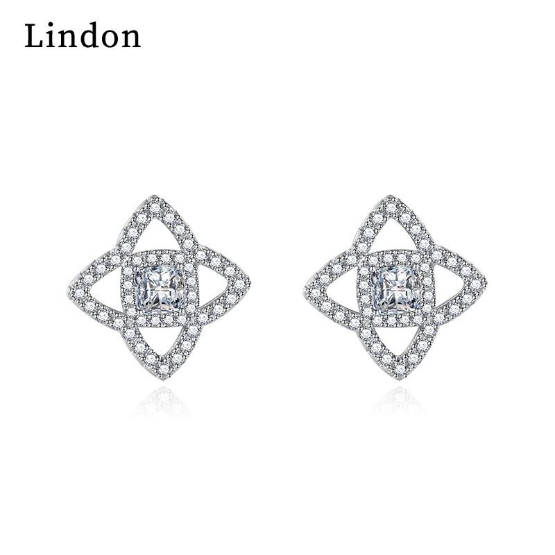 Lindon Copper Alloy Zircon Earrings Drop Earrings For Women Wedding Party Gifts
