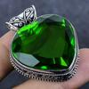 Natural Peridot Gemstone Handmade 925 Sterling Silver Jewelry Pendant 1.77" V4F91