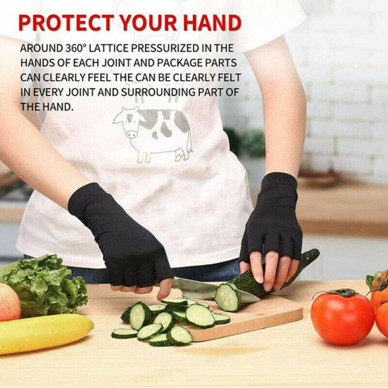 1 пара компрессионных перчаток для поддержки пальцев, облегчения боли в суставах, лечения артрита