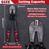 SPEEDWOX Heavy-Duty Bolt Cutter, Bolt Clipper, Wire Cutter, Chain Cutter, Metal Cutter, Rebar Cutter, Cable Cutter, Hard Steel Wire Cutter, Forged Han