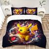 3pcs Pikachu Printed Quilt Set - Soft and Comfortable Quilt Cover for Bedroom, Guest Room L080