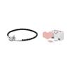 Pandora Moments T-Bar Woven 925 Silver Leather Bracelet Unisex bracelet 591675C01