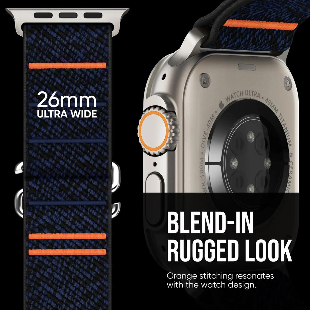 Нейлоновый ремешок-петля для Apple Watch Band 49 мм 46 мм 42 мм 45 мм 44 мм Спортивный браслет для IWatch Series Ultra 2 10 9 8 7 SE 6 5 4 Correa