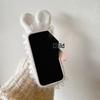 Плюшевый чехол с кружевной отделкой и помпоном для iPhone 13/14/15/16 Pro Max, iPhone 17 Pro