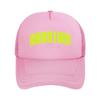 Marathon Neon Green Bold Typography Graphic Mesh Baseball Cap For Womens Unisex FeUnisex Beach Dad Hat Hip Hop