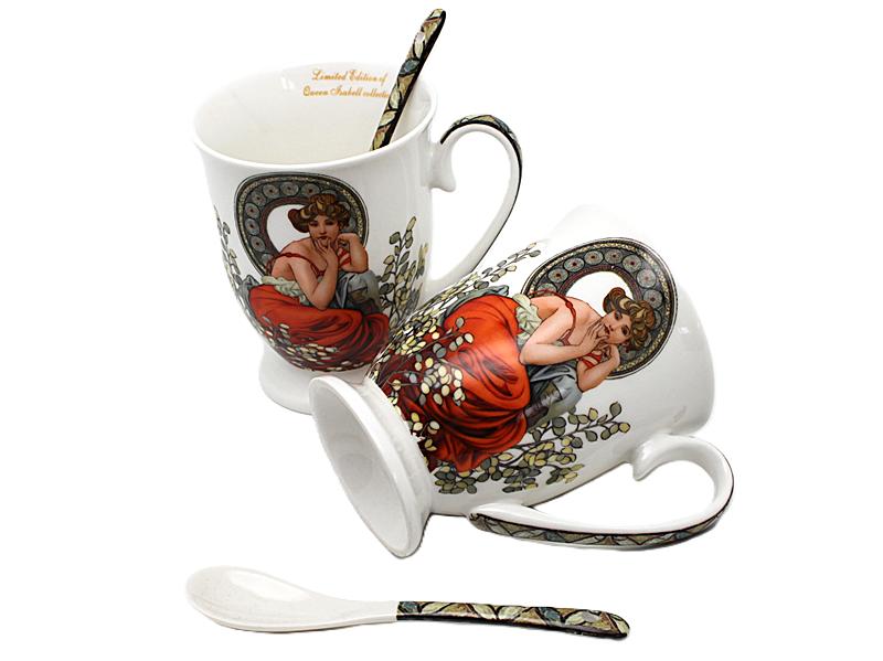 Alfons Mucha-Topaz Exclusive Porcelain Mug Set 300ml In Box