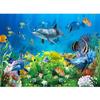 Photo Mural 3D Underwater World Wall Mural Dolphin Fish Coral Children Room Living Room TV Background Wall Home Decoration