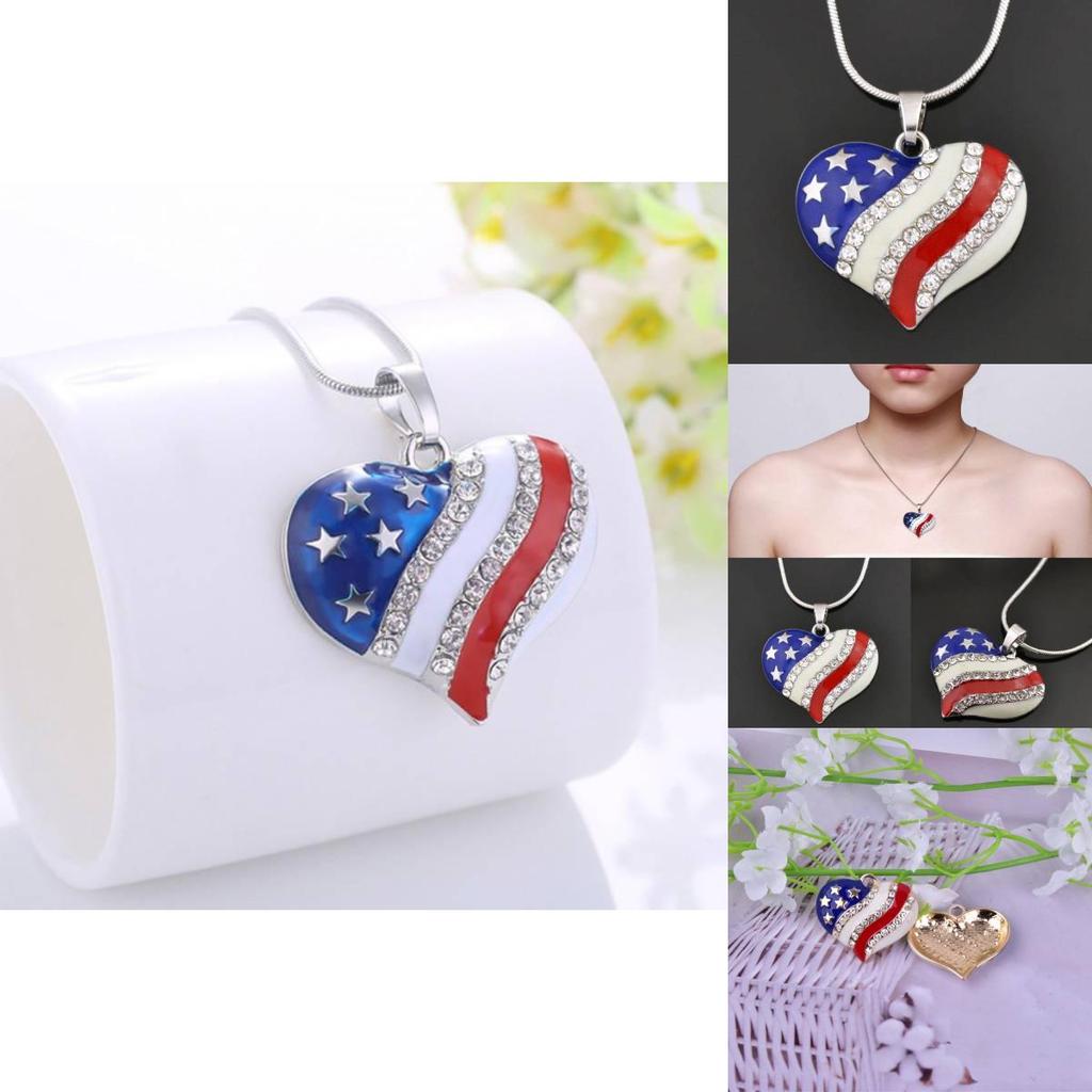 Стильное ожерелье с подвеской в виде синего сердца и звезды, модные европейские и американские украшения