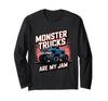 Monster Trucks Are My Jam Men's Women's Kids Boys Girls Long Sleeve T-Shirt