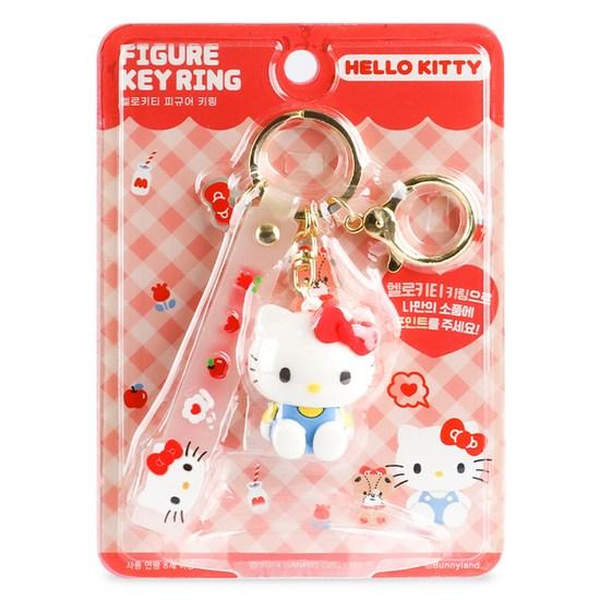 Bunnyland Sanrio Characters Hello Kitty Figure Keyring, 1 Piece, a Popular Character In Korea