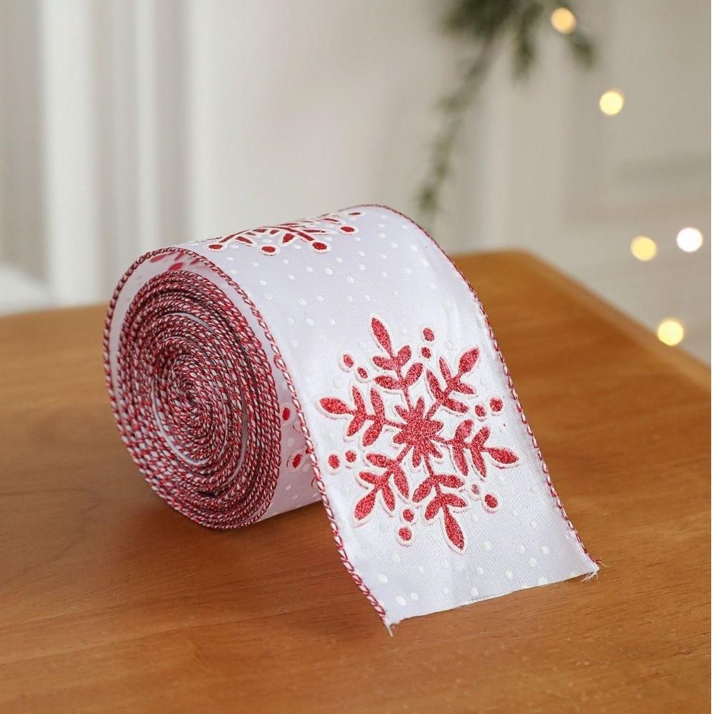 2М Изысканная Рождественская Лента DIY Тканевая Лента Новая Тканая Тесьма Упаковка Подарков
