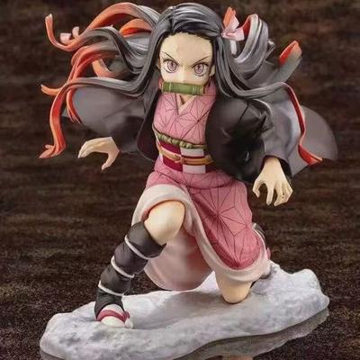 10 см Фигурки-украшения Демон Убийца Камадо Незуко Мультяшные Kimetsu No Yaiba Фигурка Действия Модель Игрушки ПВХ Позабельная Сочлененная Масштаб Детализированная Подвижная