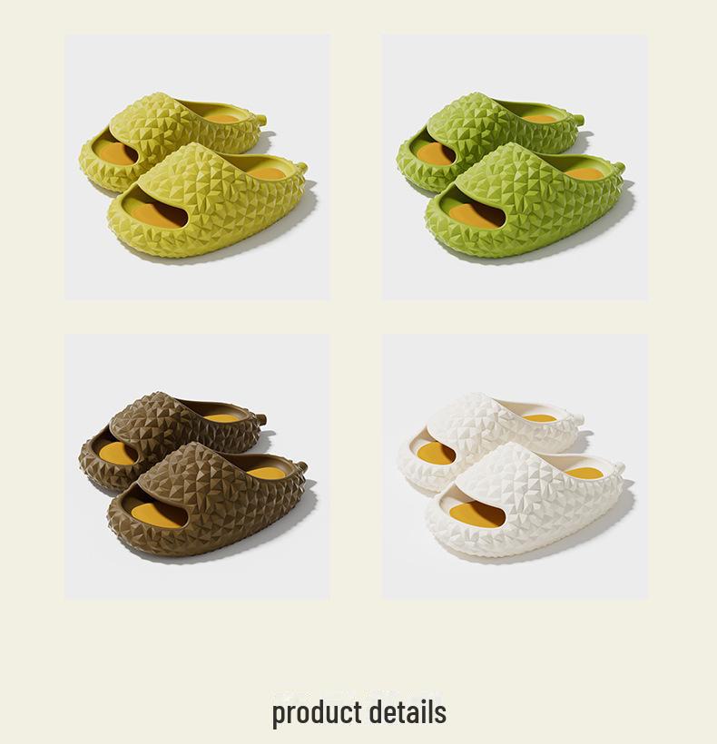 Забавные летние тапочки из дуриана для пар - Тапочки из ЭВА на толстой подошве для мужчин и женщин