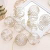 9pcs Christmas Ornament Transparent Painted Christmas Ball Gift Box Multi-Design Festive Holiday Christmas Tree Decorating