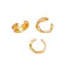 3pcs Set Alloy Helix Cartilage Clip Irregular Women Earrings Molten Ear Cuff Set  Chunky Jewelry Kit