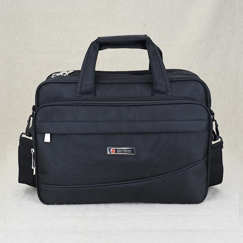 Мужской холщовый деловой портфель большой вместимости для ноутбука и документов — дорожная сумка-мессенджер.