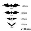 Halloween 3D Black Bat Wall Stickers  Removable Scary Horror Horror DIY Home Indoor Indoor Kids Party Favors Wall Window Decal