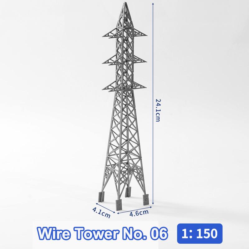 Модель Электрическая Башня 1 к 150 АБС Конструкция ЛЭП Игрушка для DIY Набора Поездов Архитектурного Дисплея