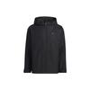 Solid Color Logo Zip Hoodie Jacket Men Outerwear Black HY5831