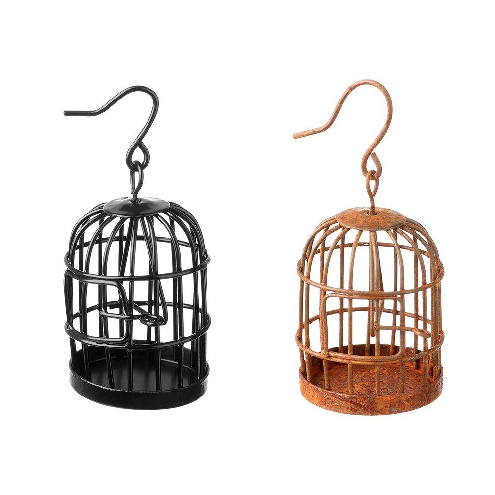 1:6 1:12 Doll House Home Decoration DIY Micro Landscape Bird Cage Iron Metal