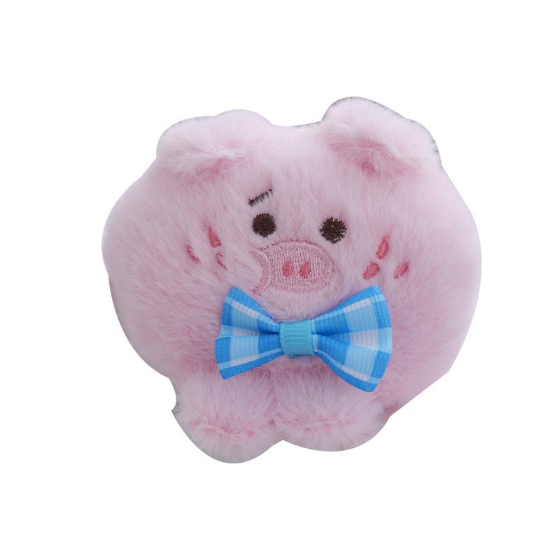 Pig Sweet Adorable Plush Toy With Bow Tie Keychain Perfect For Kids Collectors And